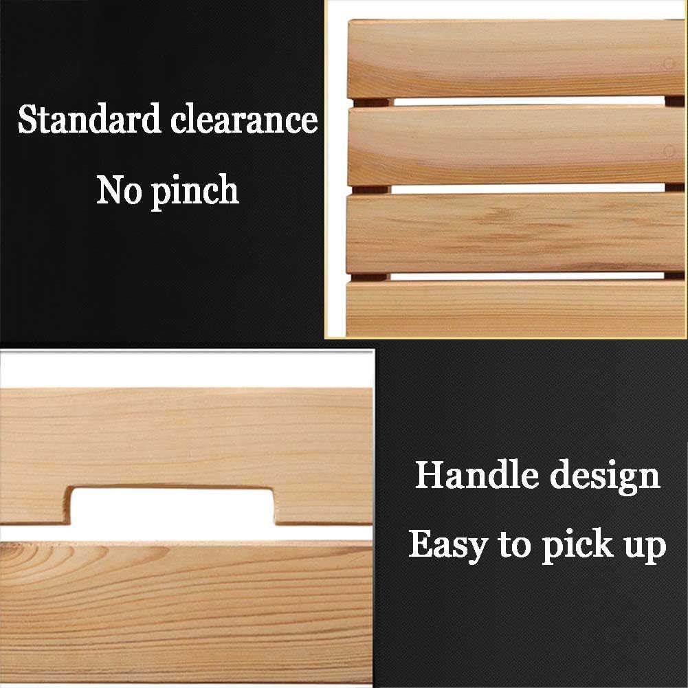 Zerbino antiscivolo in legno naturale, dimensioni personalizzate, tappeto da bagno con drenaggio, perfetto per l'arredamento della casa e del bagno, soluzione ecologica alla moda