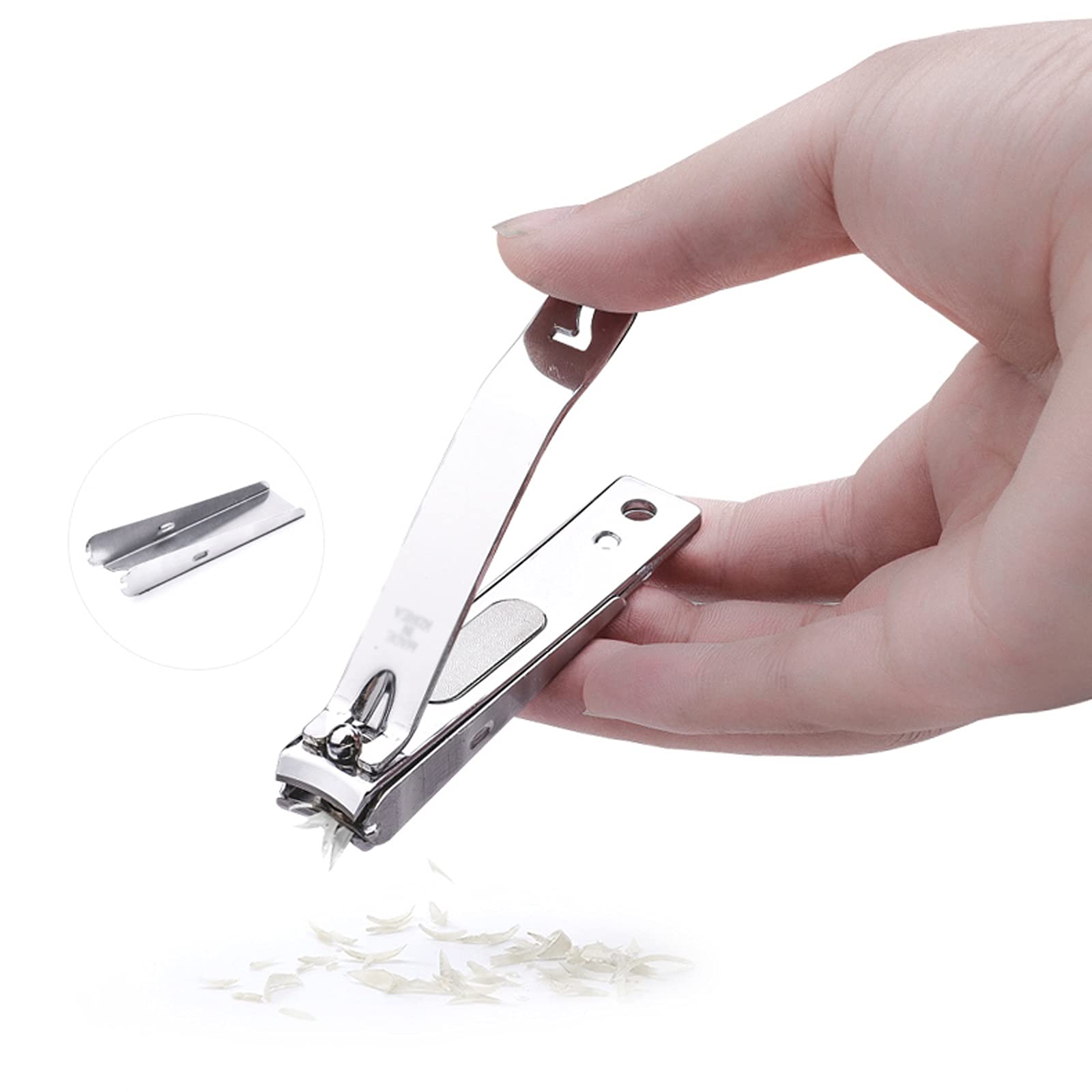 Zestaw do obcinania paznokci zestaw do manicure 13 w 1 ze stali nierdzewnej profesjonalny zestaw do pielęgnacji paznokci dla dorosłych zestaw do pedicure narzędzia do pielęgnacji paznokci z niebieską skórą etui podróżne zestaw do manicure
