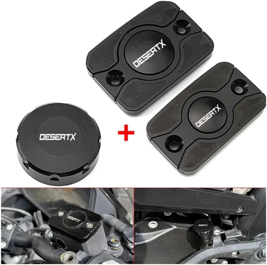 Guard Brake Fluid Reservoir for Desert X 2022 2023 2024+ Motorcycle Accessories CNC Front Rear Brake Fluid Reservoir Cover Brake Fluid Reservoir Cover