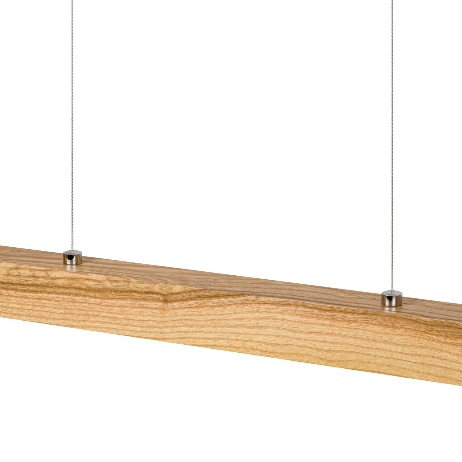 Hängelampe Hängeleuchte - Deckenlampe aus Holz - Pendelleuchte - LED Lampe - Dimmbar - Warmweiß - 80 cm Rustikal DIMLED80KB-3K-RUSTIKAL