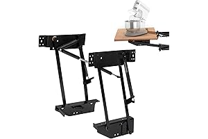 SpaceMax Cabinet Lift for KitchenAid Mixer; Zinc Finish, Holds Up to 60...