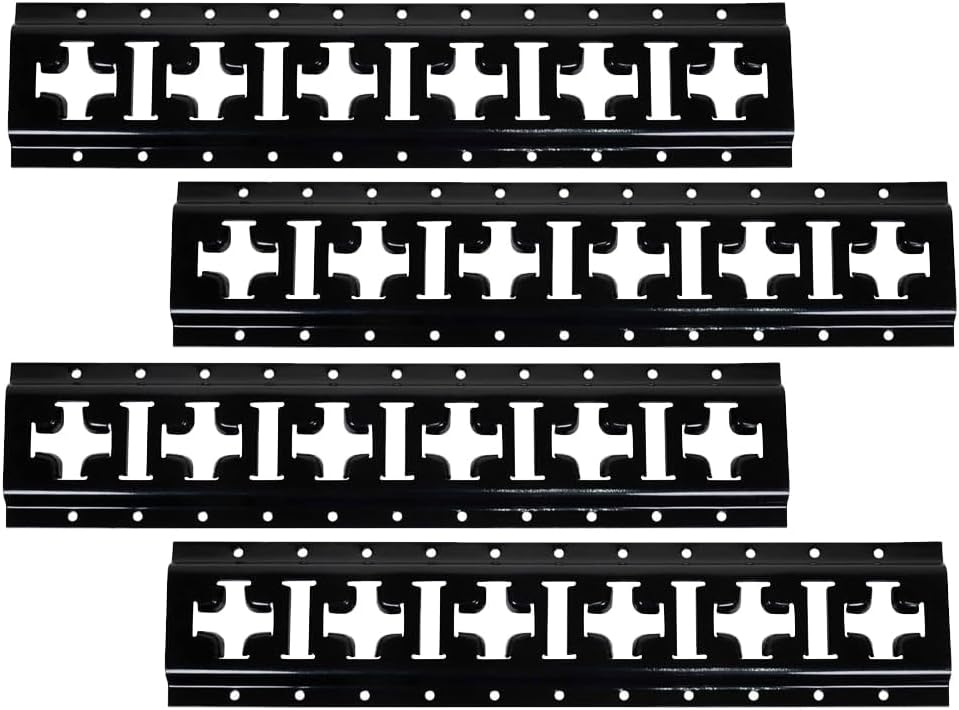 Mytee Products 4 Pack 5 ft X Track Tie Down Rail, ETrack Rail with Horizontal & Vertical Slots, Black Powder Coated Finish 12 Gauge Steel - Allows E-Track Straps in Horizontal or Vertical Alignment