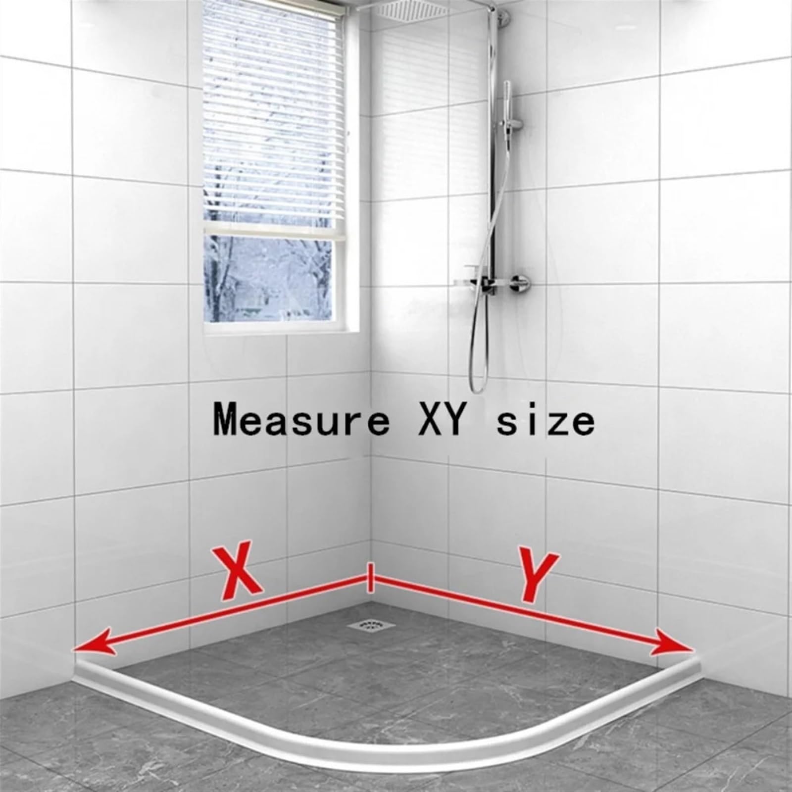 Banda De Barrera contra El Agua Tapón de Agua for baño, Barrera Ducha, umbral Puerta, Bloqueo, Lavabo, Sellado Silicona Flexible a Prueba Salpicaduras para Mampara de Ducha(Gray,400cm)