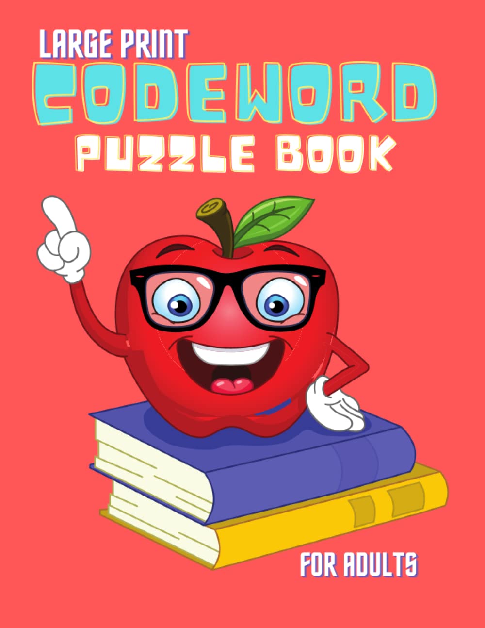 Large Print Codeword Puzzle Book For adults: Challenge Your Brain and Improve Your Vocabulary with Solutions