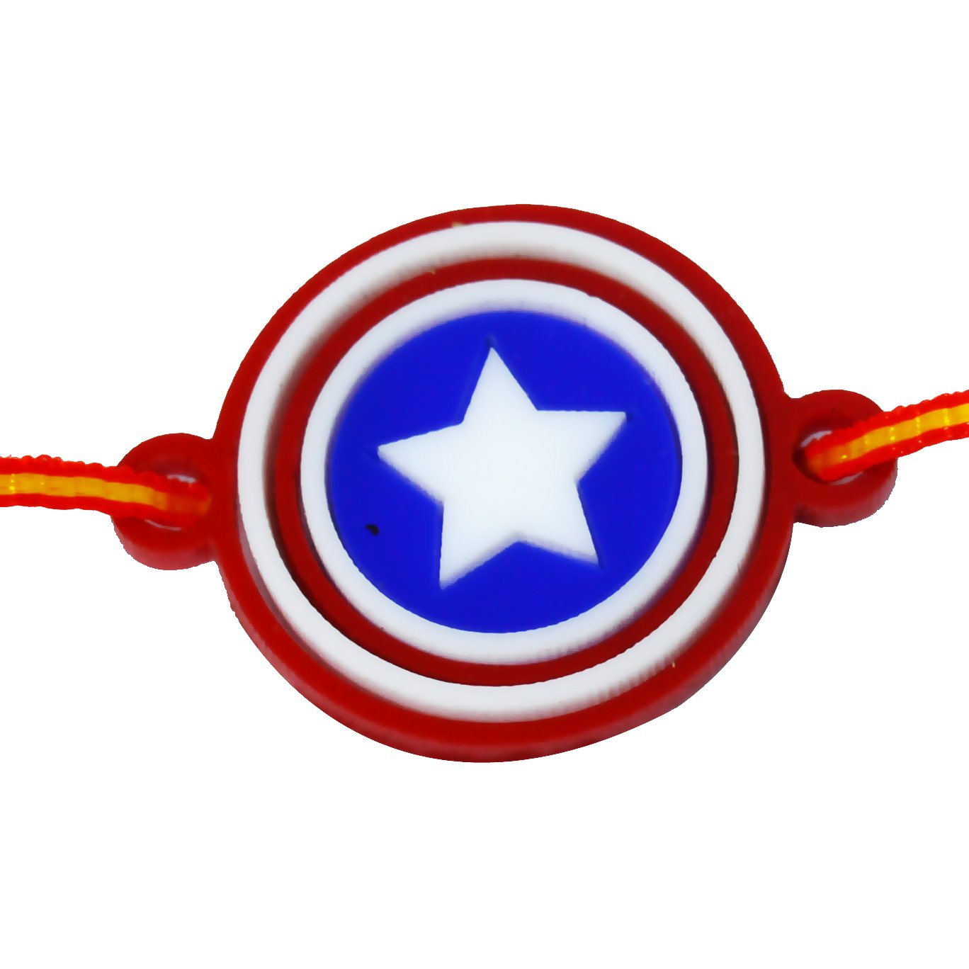 Incredible Gifts India Captain America Gold Red; White; Blue Acrylic; Brother Rakhi for Men (B07FZ8SRSD) Amazon Price History, Amazon Price Tracker