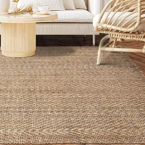 Tapis en jute artisanale tissé main de qualité supérieure - 6