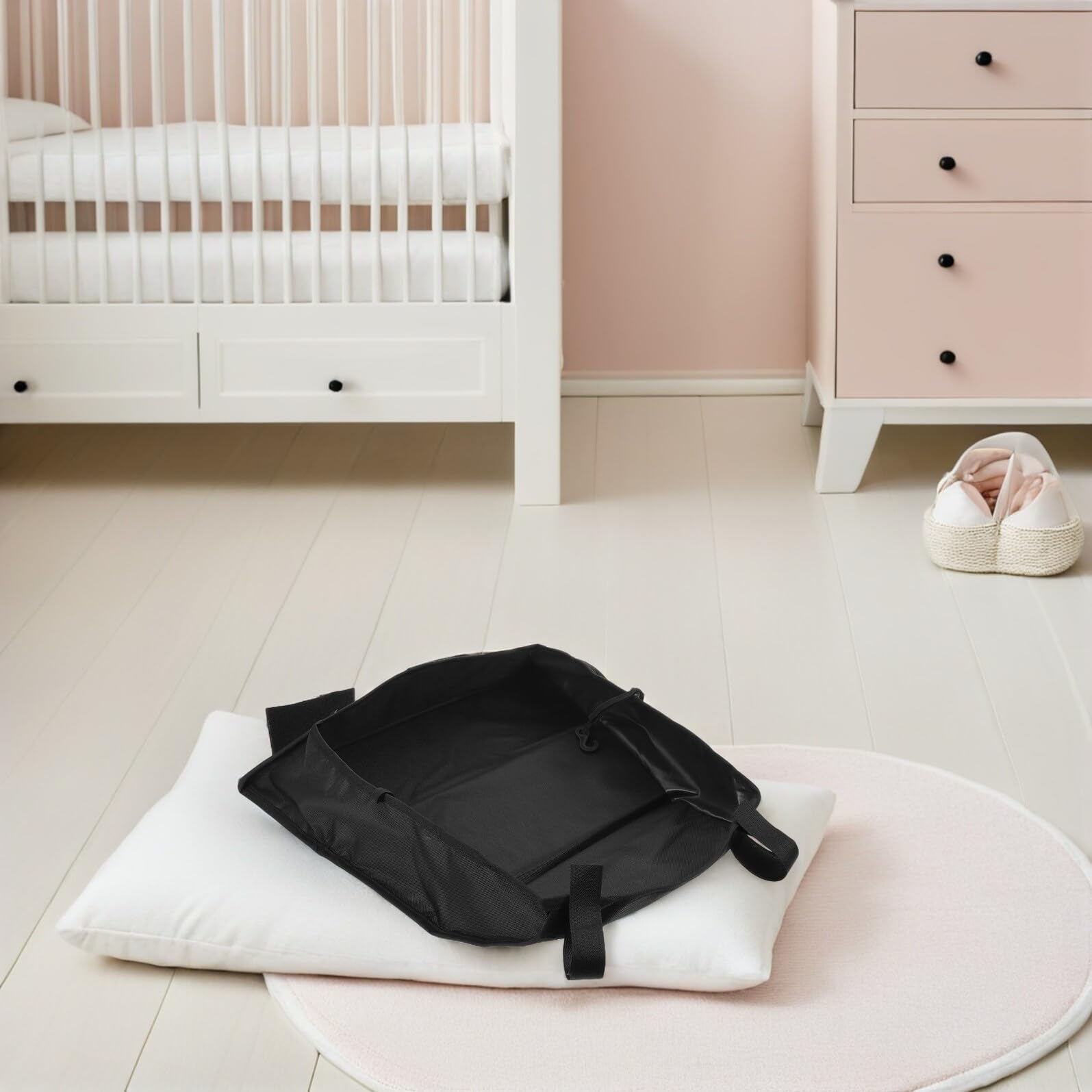 Borsa Portaoggetti per Passeggino 2 Pezzi Cestino Porta Pannolini Sotto Passeggino Organizer Grande e Compatibile per Gite Borsa da Appendere