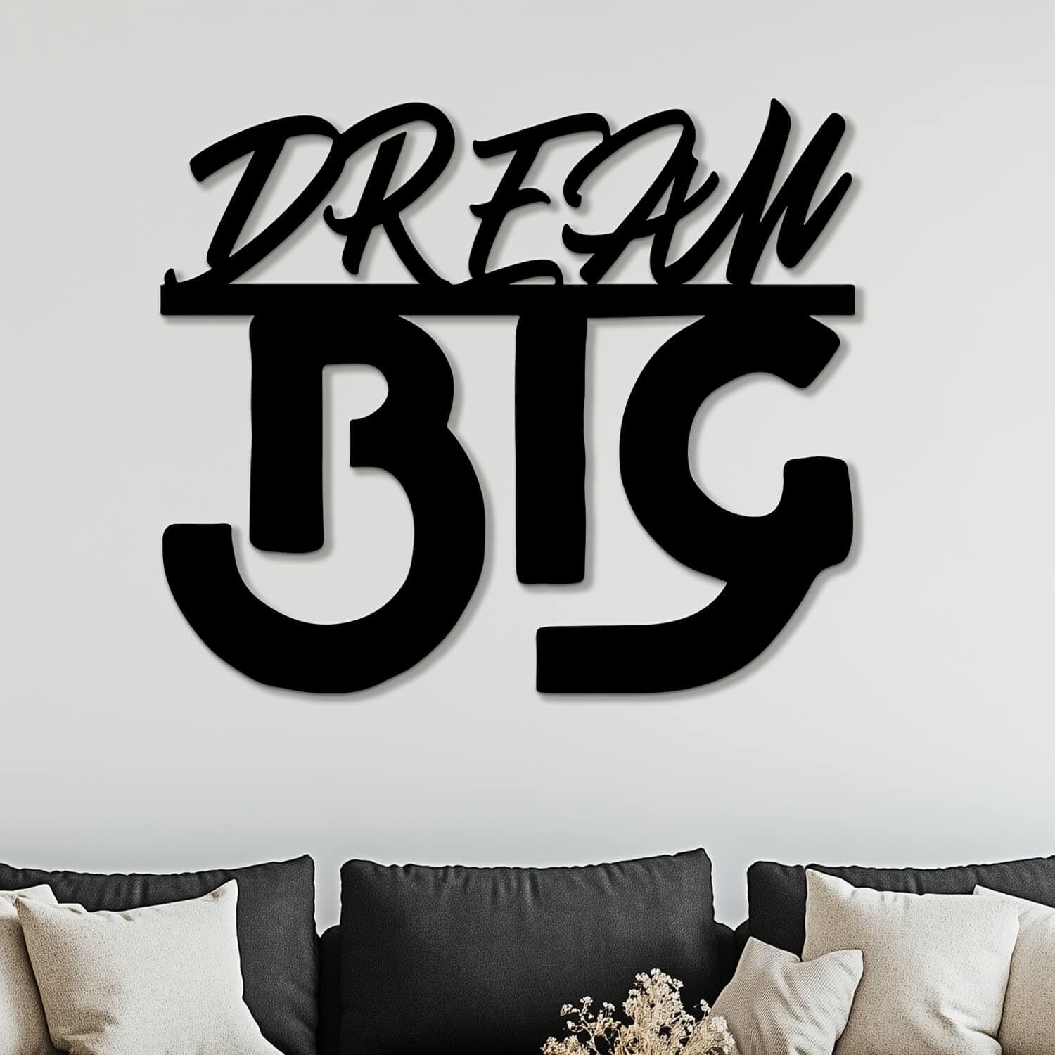 Décoration murale métal anniversaire Dream Big cadeau fête original