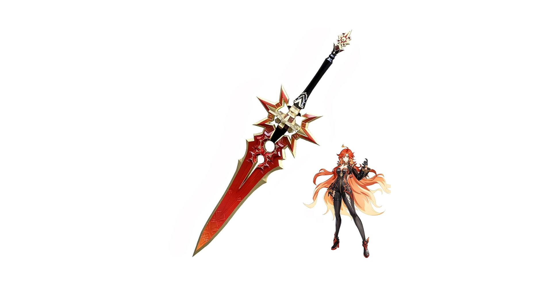【即日発送可能】原神 マーヴィカ 炎神 コスプレ 武器 道具 両手剣 千烈の日輪 61HTZmxa0ZL.jpg_BO30,255,255,