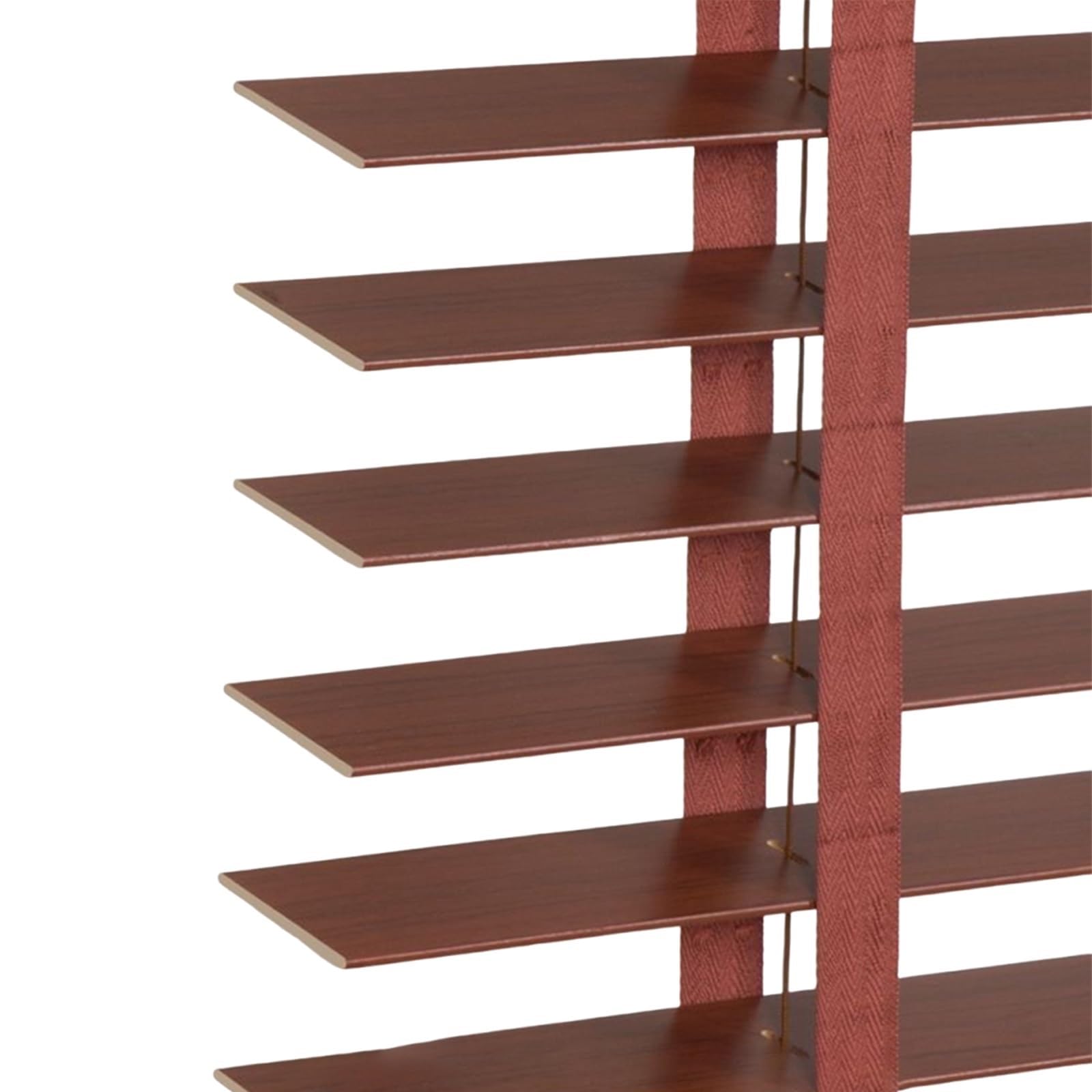 Générique Store Venitien Bois Lamelles 50 mm Larges 60/70/80/90/100/110cm Stores Horizontaux Rideaux Occultants sur Mesure pour Chambre & Salon Installation Facile(Acajou)