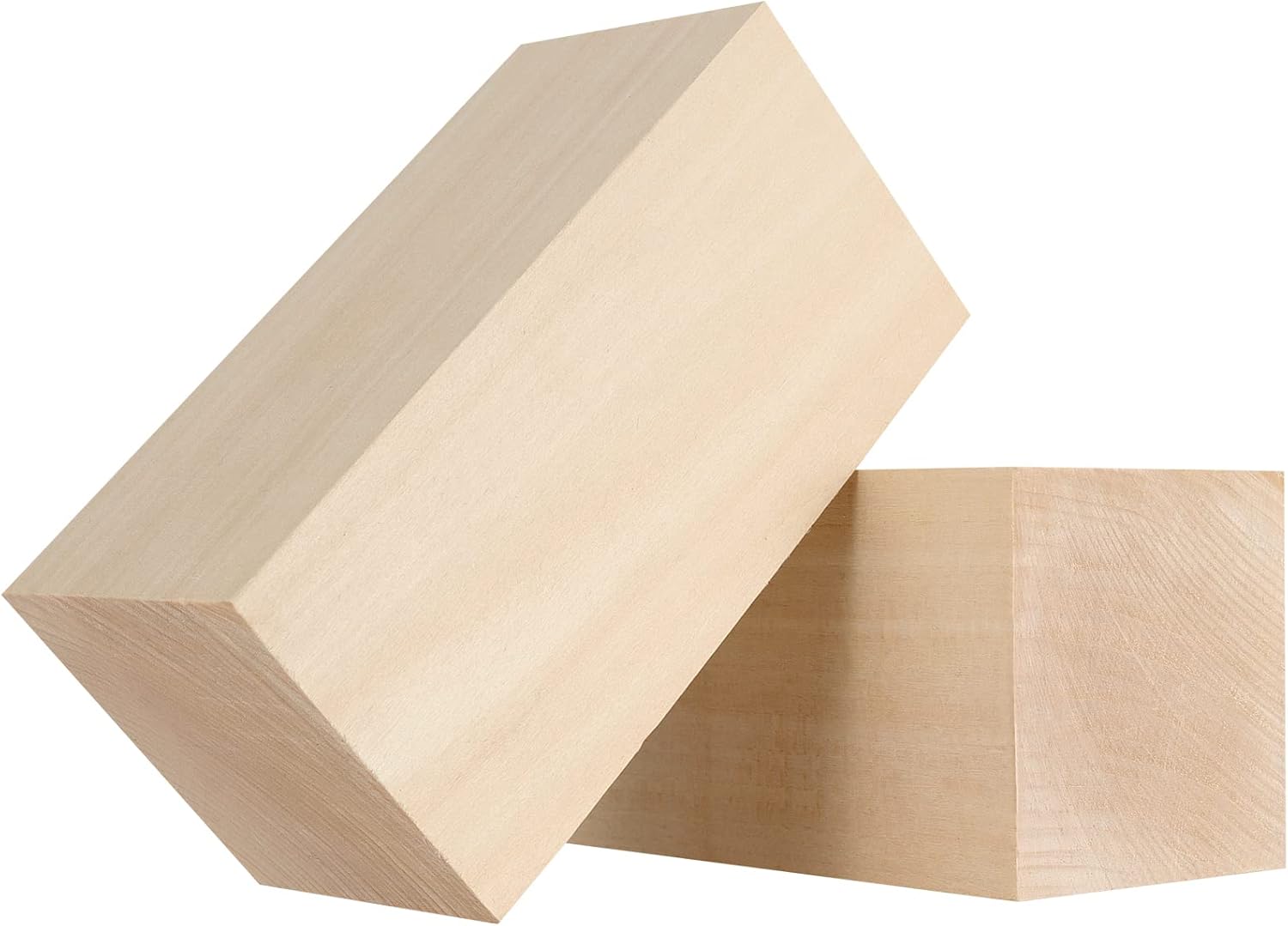 6 Pack Basswood Block, 6 x 3 x 3 Inch Basswood Carving Blocks, Large Unfinished Wooden Carving Block for Crafts Carving and Whittling