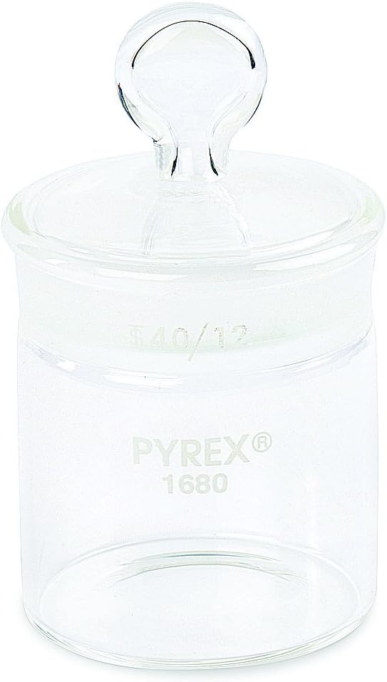 Corning Pyrex® #1680-4050, 45mL Tall Weighing Bottle with Short Length 40/12 Standard Taper Joint (Single)