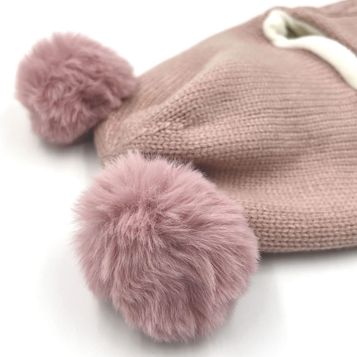 Kinder Schlupfmütze Schalmützen Sturmhaube Balaclava für Mädchen ab 3 Jahre Fleece Wollmütze Strickmütze Wintermütze Mädchen