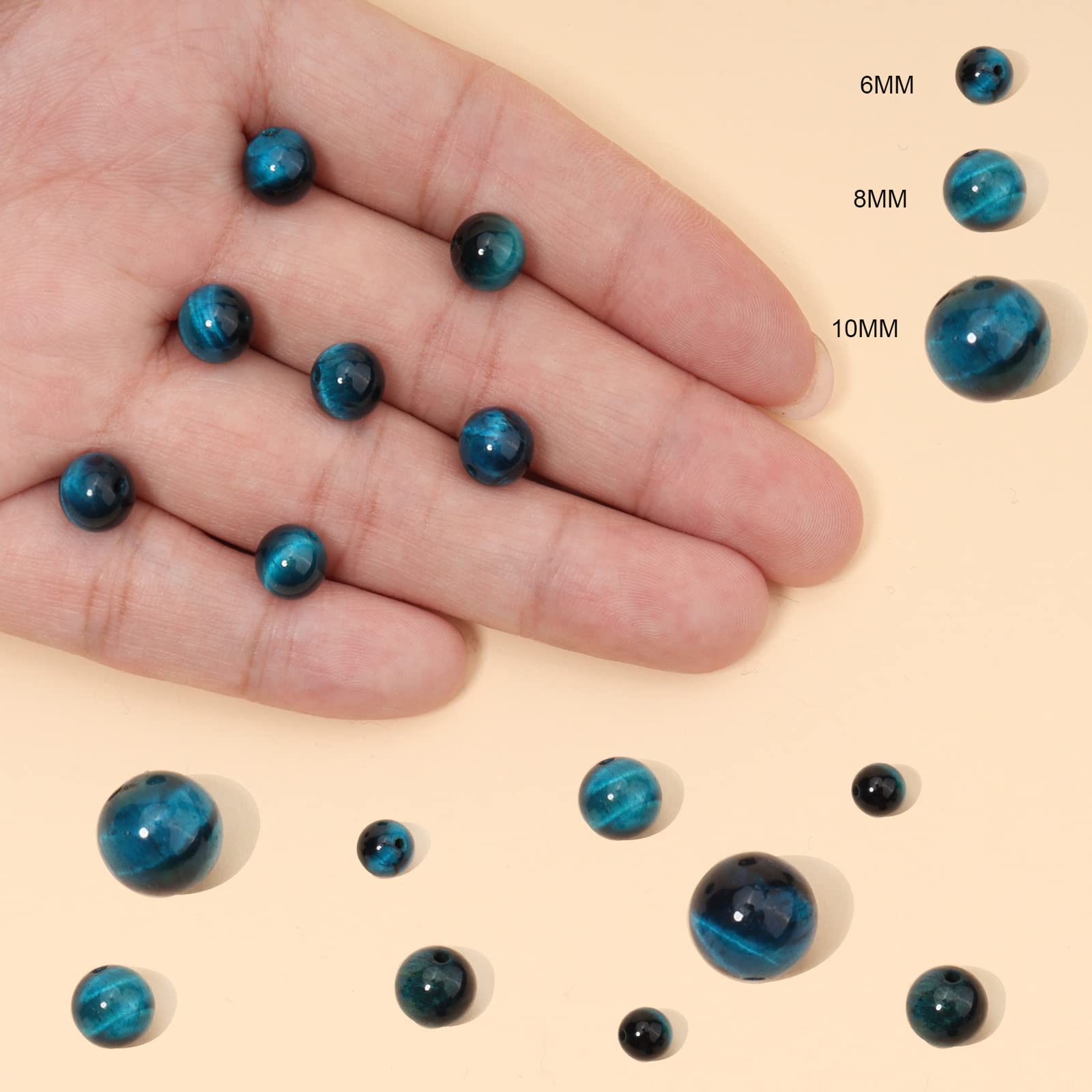45 Perline Di Quarzo Rosa Naturale 8mm - Pietre Preziose Sciolte Per Creare Gioielli Fai Da Te, Bracciali E Collane