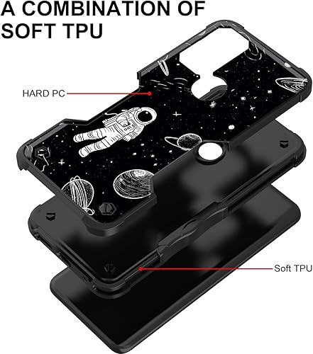 Miniatura 4 de Funda para Moto G Play 2023, funda para Moto G Pure, Moto G Power 2022, doble capa protección contra caídas de grado militar de 10 pies