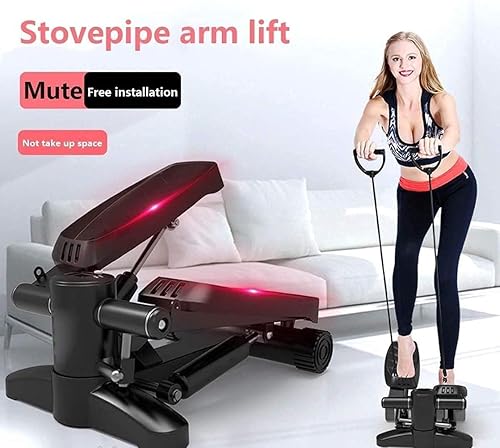 Miniatura 4 de Stepper Mini Equipo de Fitness Equipo de entrenamiento de ejercicio aeróbico Escaleras Máquina de torsión con banda de resistencia Ejercicio de