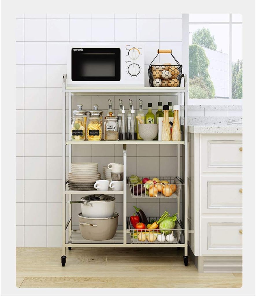 Kitchen Rack al Kitchen Supplies Storage Rack Floor 4 Microwave Storage Vegetable Bowl Rack