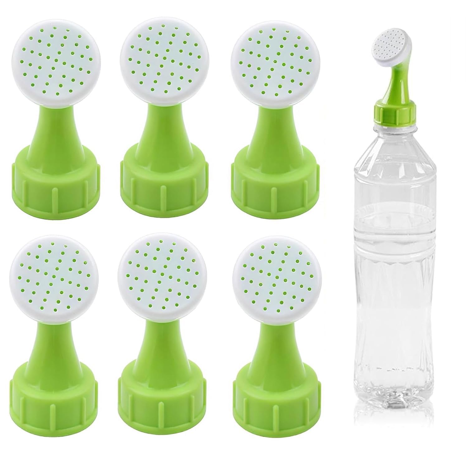 6 Pcs Bottle Top Sprinkler,Watering Sprinkler Heads with Mini Holes,Plastic Nozzle Watering Tops,Portable Bottle Top Spout,for Drinking Bottles Seed Seedlings Potted Plants Garden Irrigation