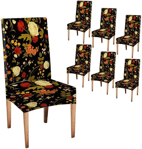 Miniatura 117 de CAPSCEOLL Fundas para Sillas De Comedor 6 fundas de asiento de silla, extraíbles y lavables, fundas para sillas Parson para comedor, sala de estar
