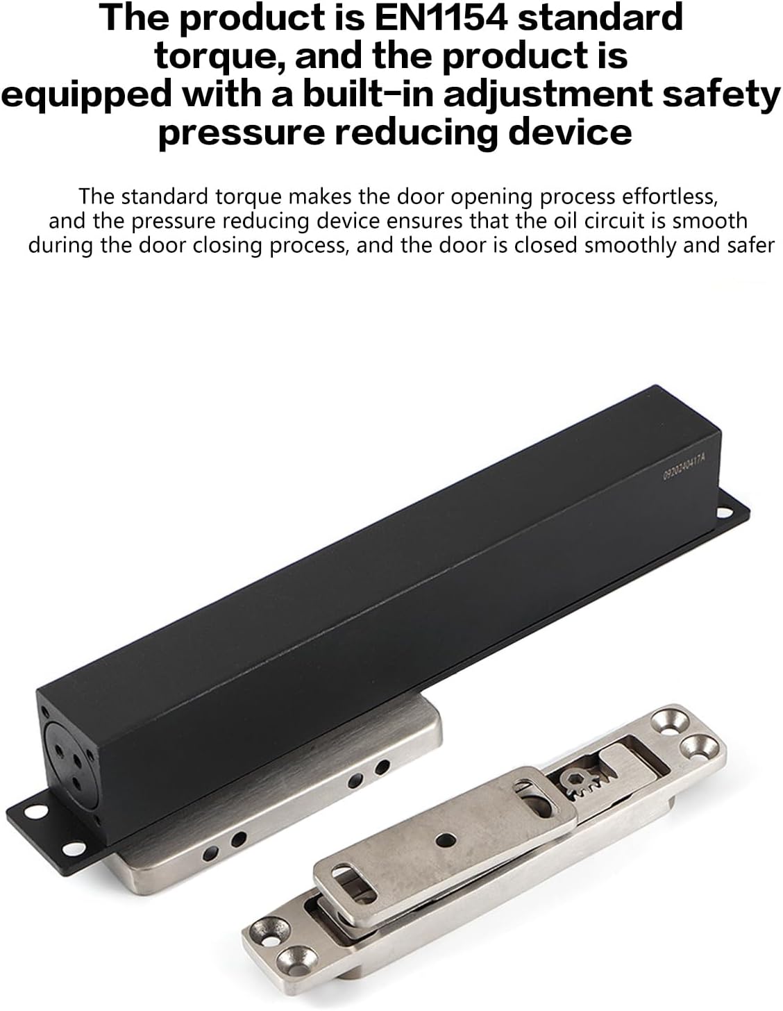 No Mortise Pivot Door Hinge, 220LBS/100KG Load-Bearing Heavy Duty Hardware for Bookcase, Murphy Door Kit Push to Open Adjustable Close Range Invisible Hinges for Glass/Wooden Door