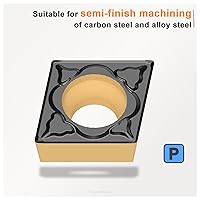 Vista 2 de Insertos de carburo CNC CCMT32.51 Ccmt09t304 para herramienta de torneado de torno, cortadores de repuesto de torno recubiertos de estaño
