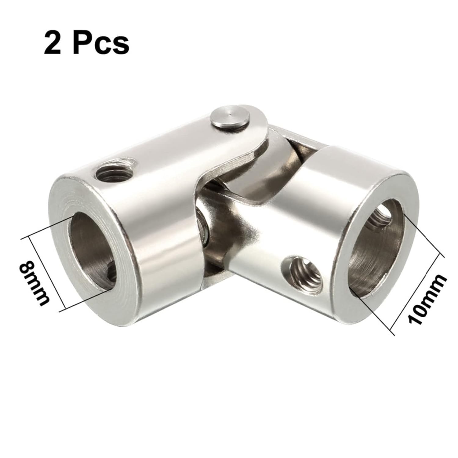 Accouplement Joint Universel Joint universel rotatif 2 pièces (8 mm à 8 mm)