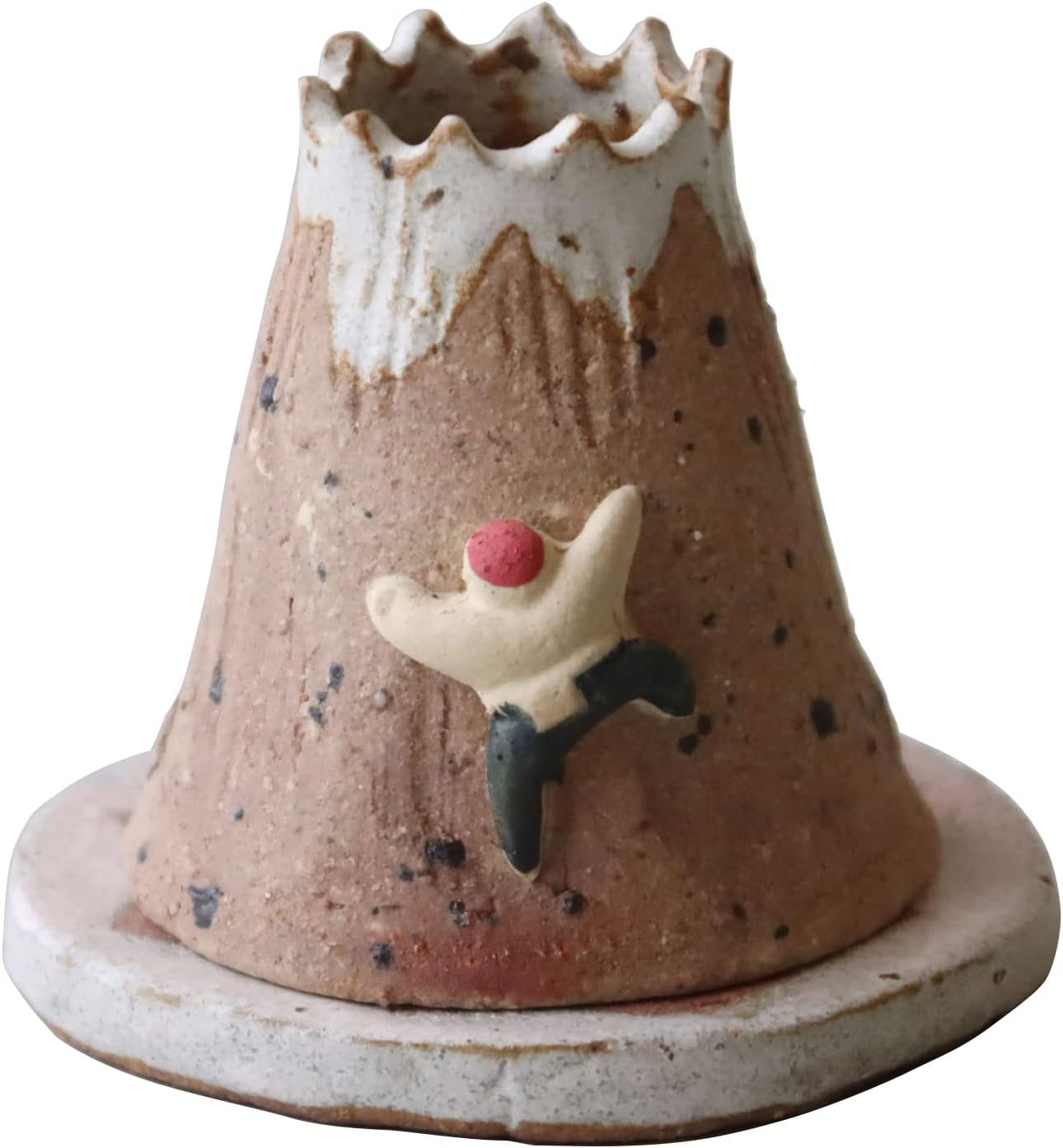 Awasaka KE-1060 Crqaft Keizan Climbing Volcano Incense Holder