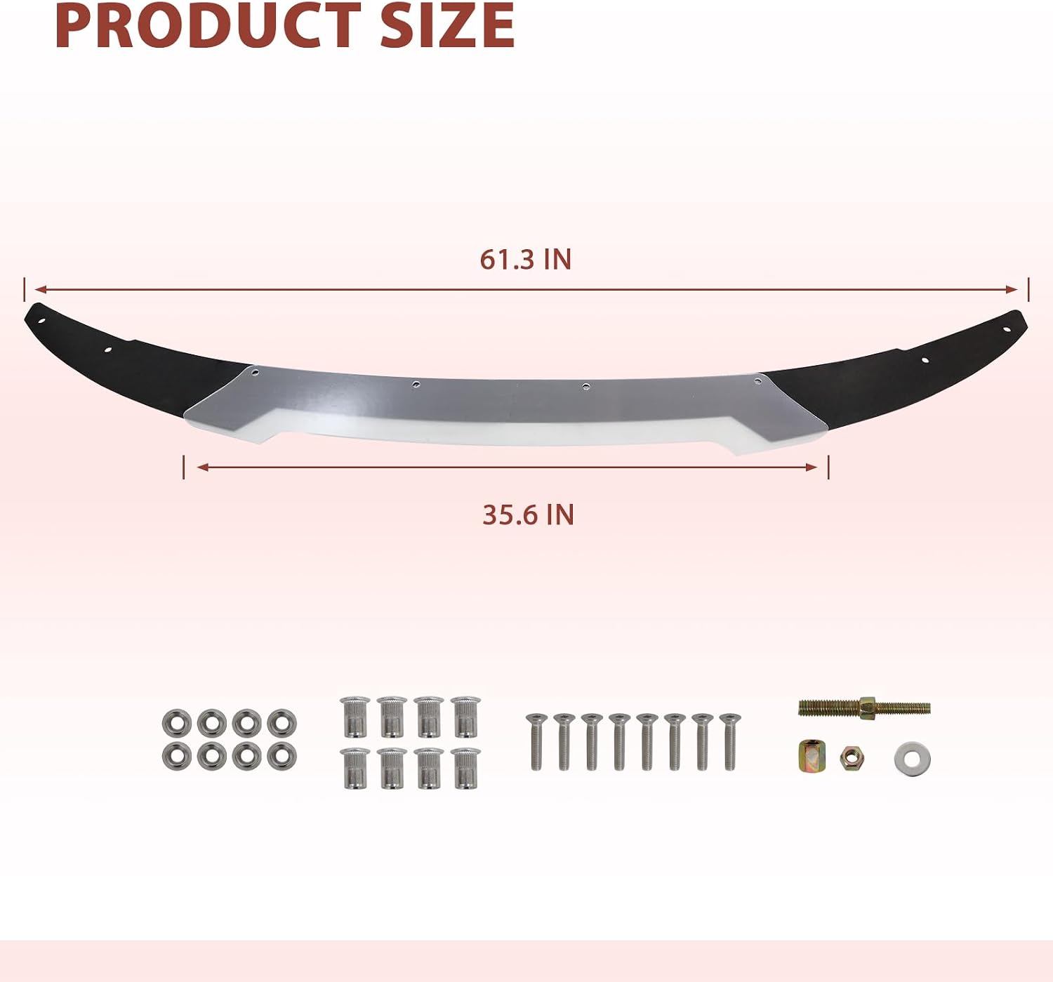 Rear Wickerbill Spoiler Compatible with 2015-2023 Dodge Charger SRT Hellcat Scat Pack Add-on Rear Wicker Bill Spoiler with RivNut Tool Gloss Black