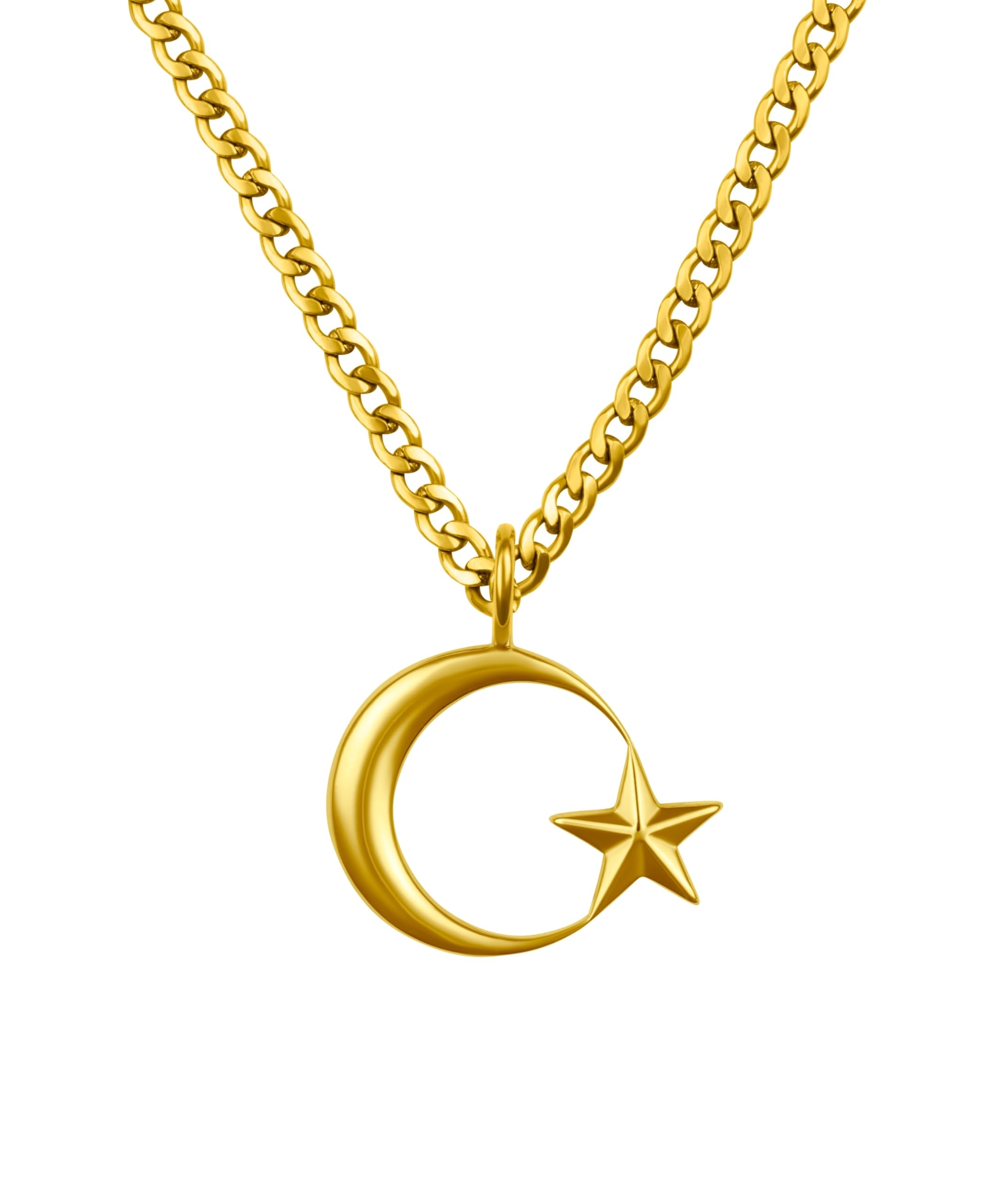 Türkei Kette Herren – Ay Yıldız Anhänger Halskette Edelstahl Schmuck