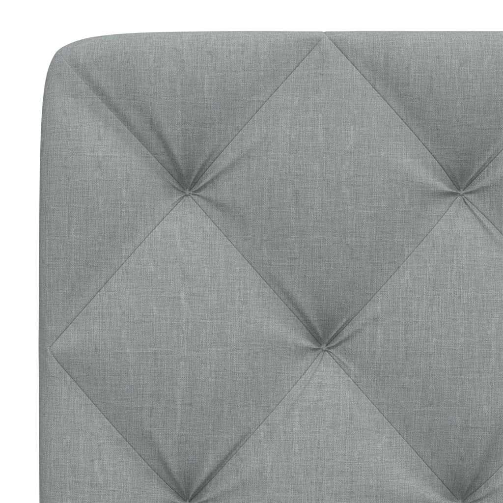 vidaXL Cabecero de Cama Acolchado Tela Gris Claro 180 cm