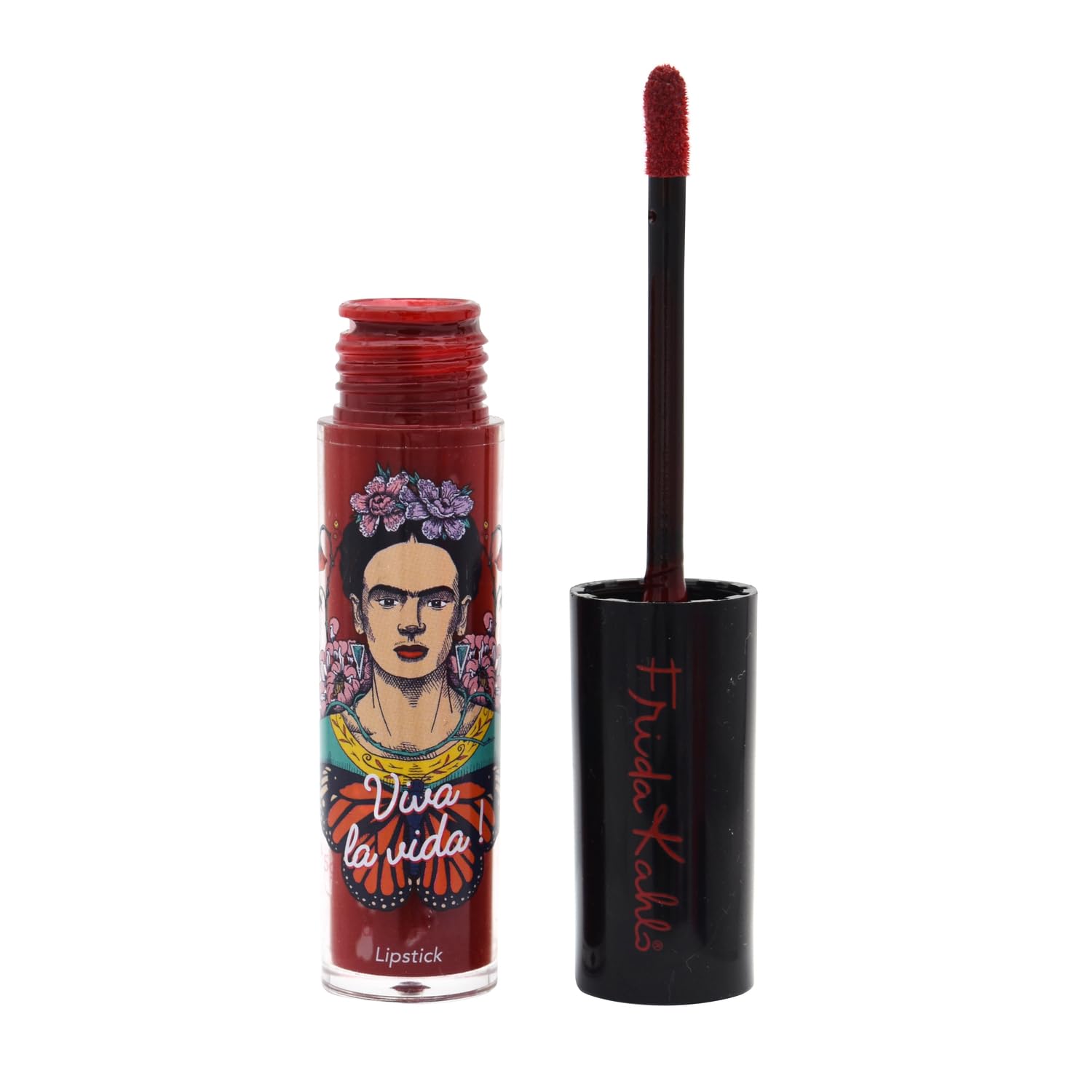 Frida Kahlo Rouge Intense Lippenstift - 5ml (3 er set) - Langanhaltende Rote Farbe, Samtige Textur, Schmierfest & Übertragungsresistent | Präzise Anwendung für Perfekte, Voluminöse Lippen
