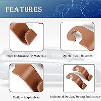 Vista 3 de Gancho universal para reposacabezas de automóvil para bolsos y bolsas, 4 unidades, gancho universal para reposacabezas de vehículo, organizador