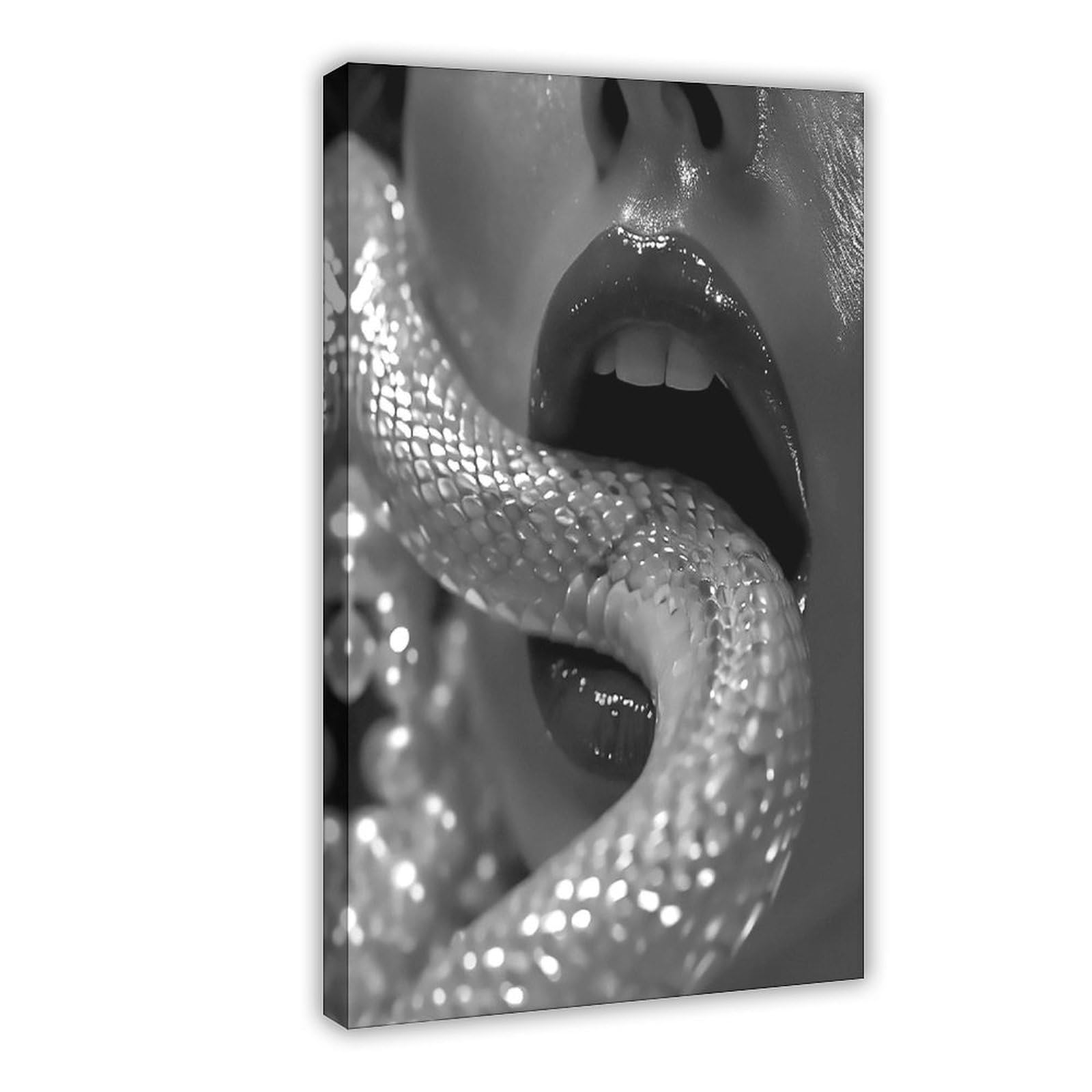 Hgklbg Frame-Style Snake Poster Canvas Poster Office Decor Gift