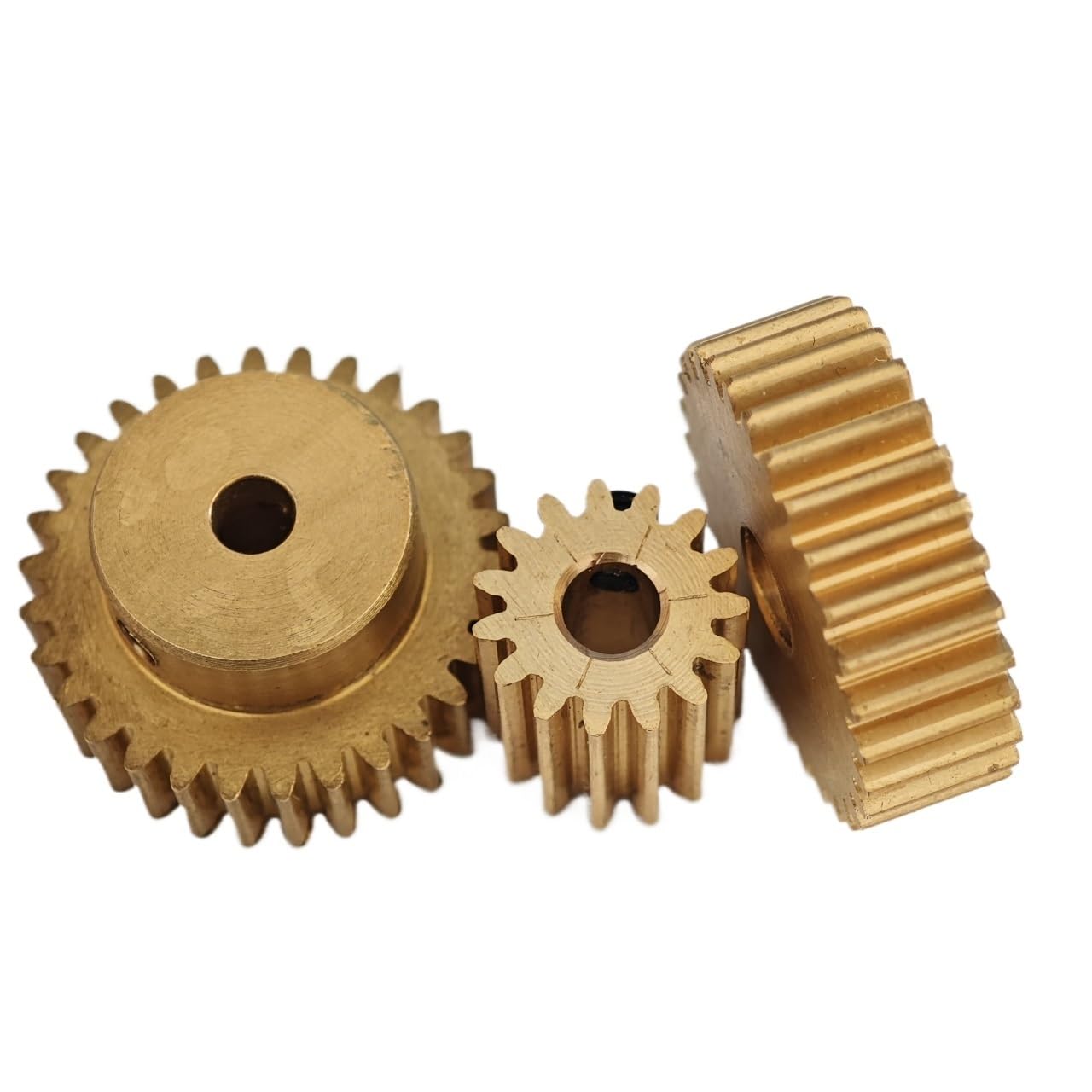 1pcs 0.5 Module 80 Teeth Brass Spur Gear with Step 41mm Diameter Straight Teeth Pinion 0.5M 80T Cylindrical Gear Mechanical(15mm bore)