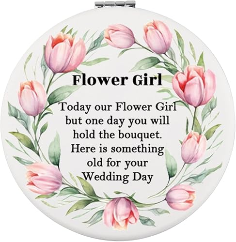 Miniatura 9 de WUSUANED Flores Niña Maquillaje Espejo Propuesta Regalos Boda Fiesta Regalos Dama de honor Espejo Madre de la Novia Regalo