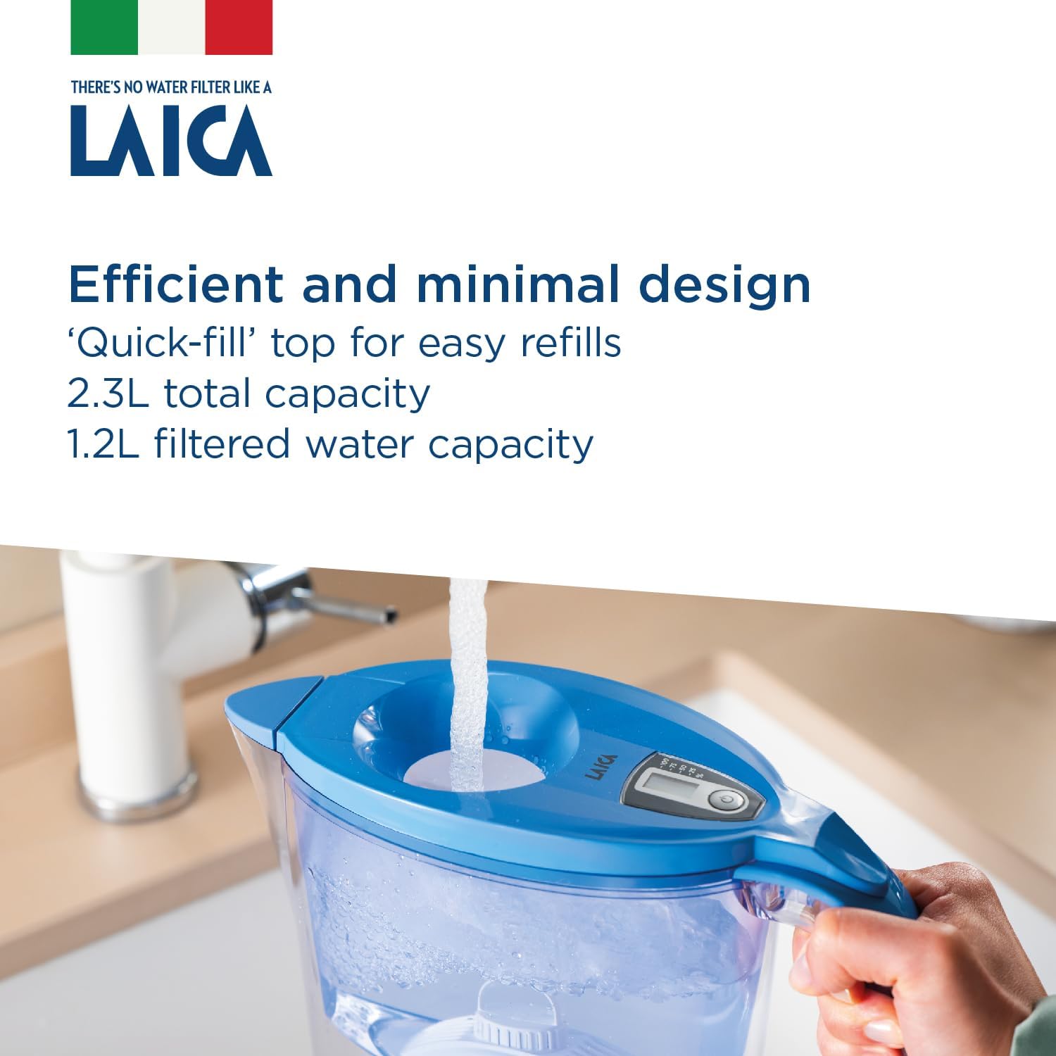 Amazon | Laica J9074A1 kit 13 bi-flux filters and filter jug, 2.3