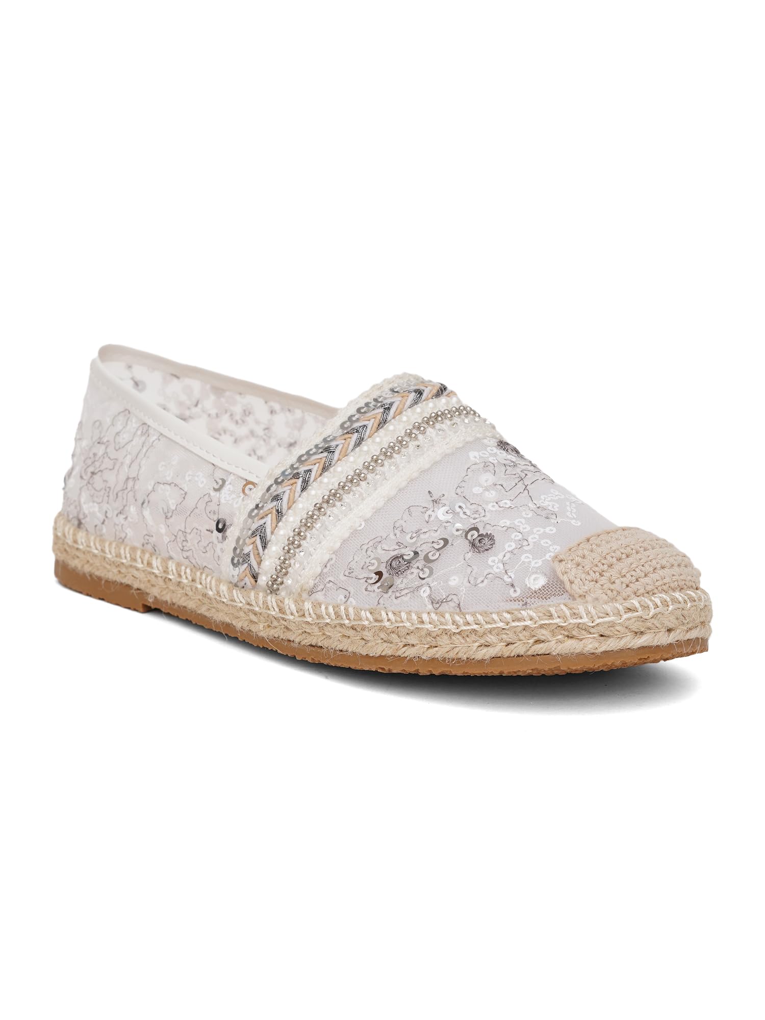the white pole Alluring Lightweight Soft & Comfortable Flat Mules Shoes Loafers for Women and Girls-picture-10