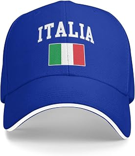 Italia Italy Italian Flag Baseball Cap Summer Sun Hat Gift Women Trucker Hat Snapback Hat Men Dad Hat Black