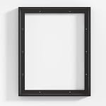 Canvas Cadre 8x10 Cadre pour la peinture en toile Cadre flottant pour 1" Toile profonde, cadre flottant pour toile Artiste Panneau peinture à l'huile Art décoratif mural, verticale ou horizontale Décor mural photo, noir
