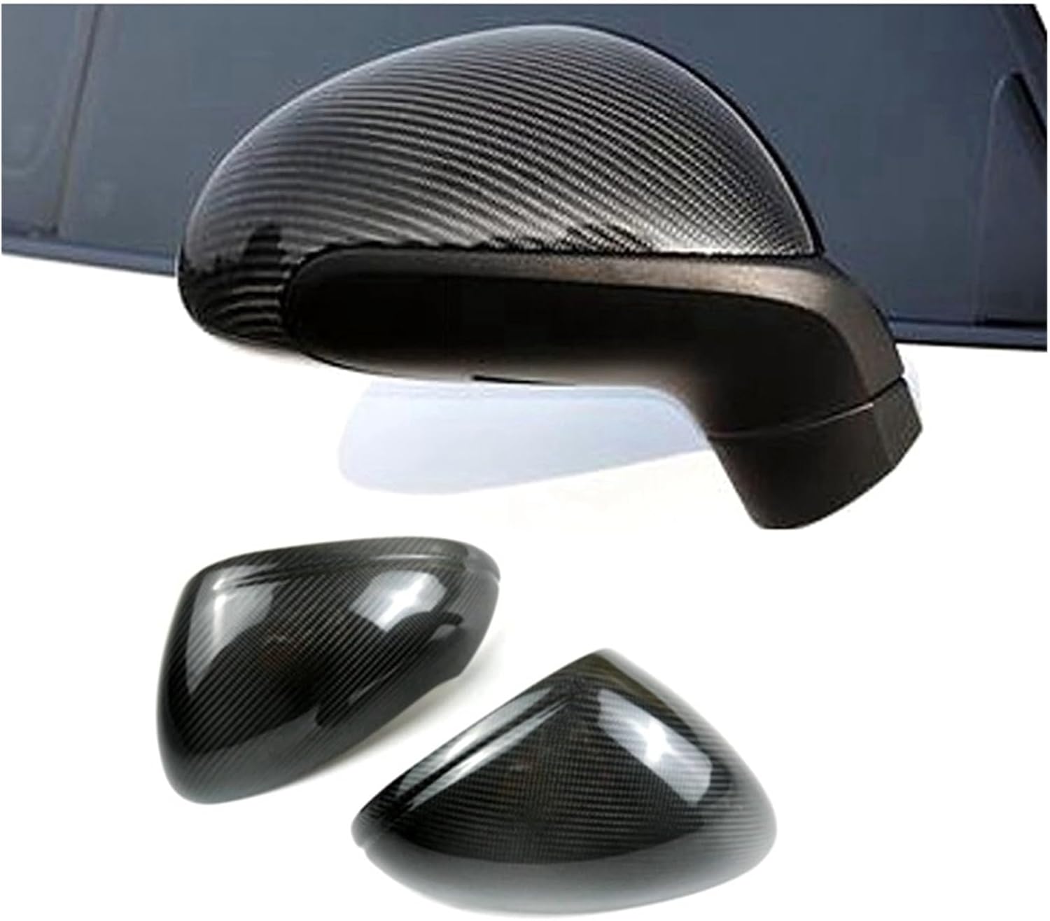 Carbon Fiber Rear View Mirror Cover Compatible for 911 991 991.2 GT2 GT3 GTS 2014-2016 Door Side Mirror Cap