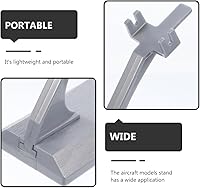Vista 8 de 2 soportes de exhibición para modelos de avión a330, diseño duradero de metal fundido a presión para entusiastas de los aviones, modelo de avión