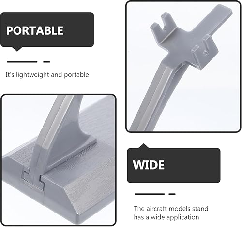 Miniatura 8 de 2 soportes de exhibición para modelos de avión a330, diseño duradero de metal fundido a presión para entusiastas de los aviones, modelo de avión,