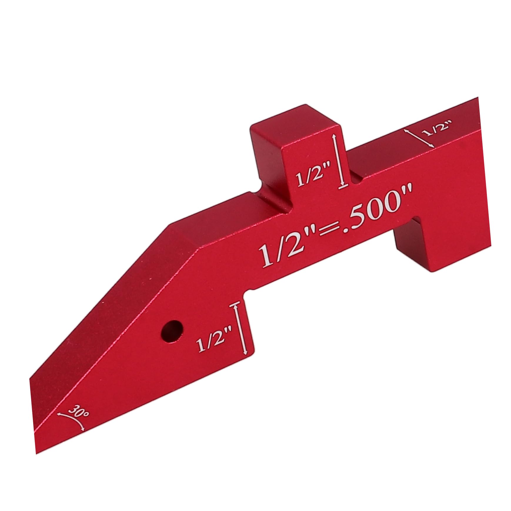 SHINEOFI 7piezas Bloque Patrón Rojo Para Carpintería De Calibre De Altura Ajustable Herramientas De Medición Barras De Aluminio Para Mesas De Fresadora y Proyectos De Bricolaje
