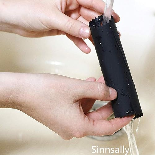 Miniatura 6 de Sinnsally Pelador de ajo, rodillo removedor de piel, fácil y rápido de pelar dientes de ajo con rodillo de tubo de silicona, herramienta de cocina