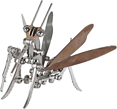 3D Metal Puzzle Praying Mantis Model Mechanical Mantis Tabletop Ornament for Shelf
