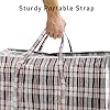 Hiceeden 9 Pack 108L Checkered Moving Storage Bags, Extra Large Travel Plaid Bag Alternative to Moving Boxes, Dorm Laundry Tote Organizer with Zipper and Handle for Clothes, Bedding, Red/Blue/Black #2