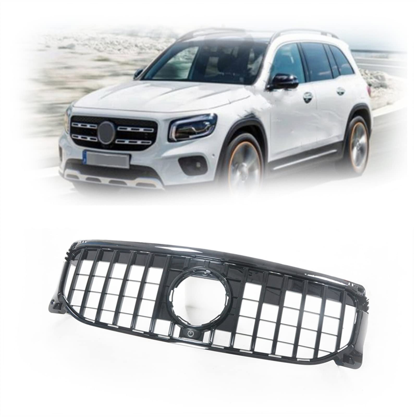 Grille avant de rechange pour capot Mercedes GLB250 X247 contre les impacts