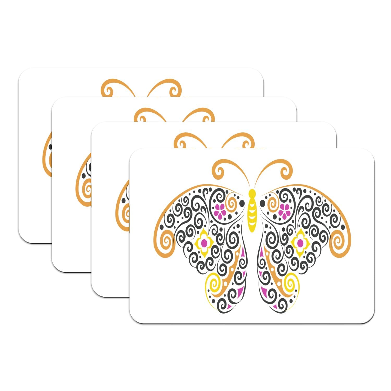 Sets de table papillon arabesque antidérapants pour protéger la table des taches et des rayures