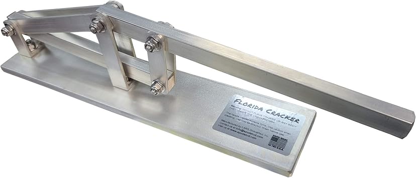 Florida Cracker - Stone Crab Claw Cracker - Solid Aluminum & Stainless Steel Construction - Made in The USA