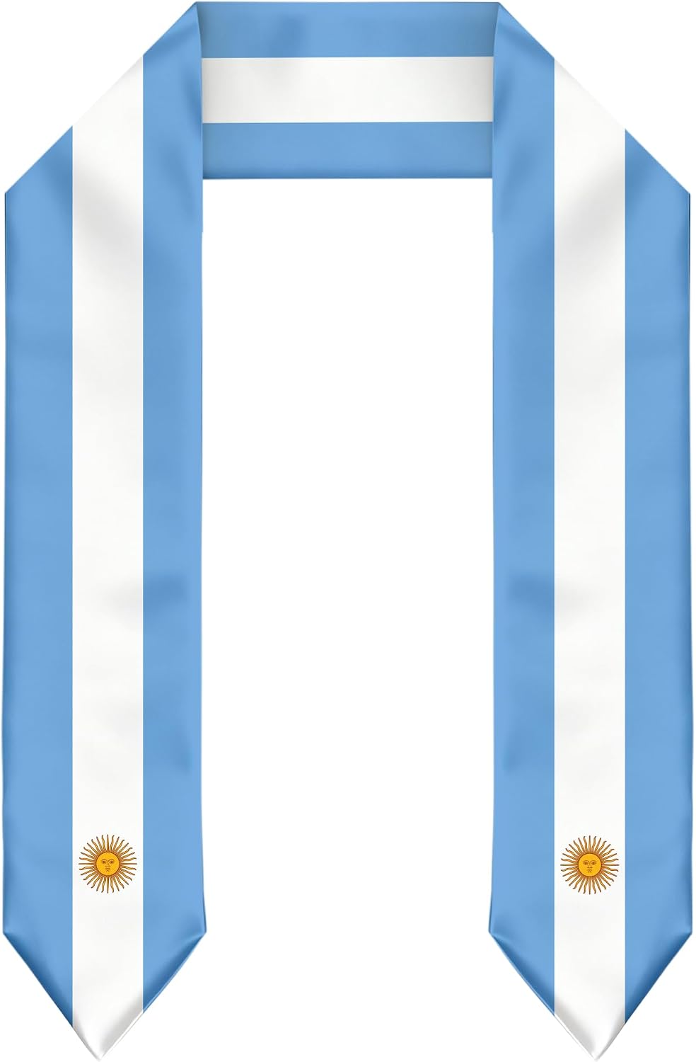 Argentina Flag Graduation Stole Graduation Sash Scarf for International Student Abroad Adult Unisex